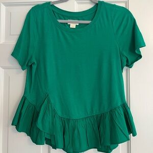 Maeve - Anthropologie green top